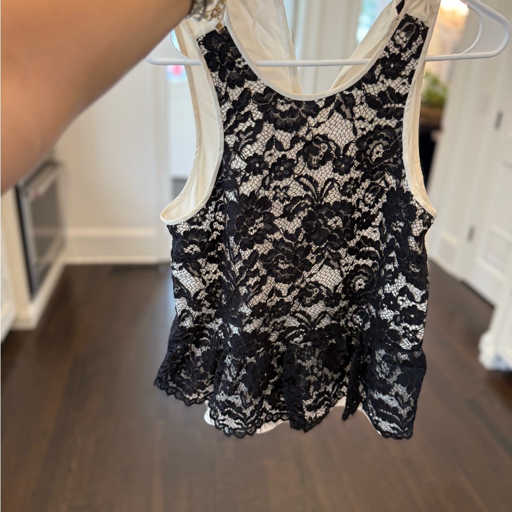 Tibi Black Lace Women’s Top